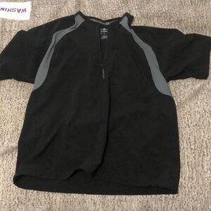 Demarini baseball short sleeve qtr zip sz L